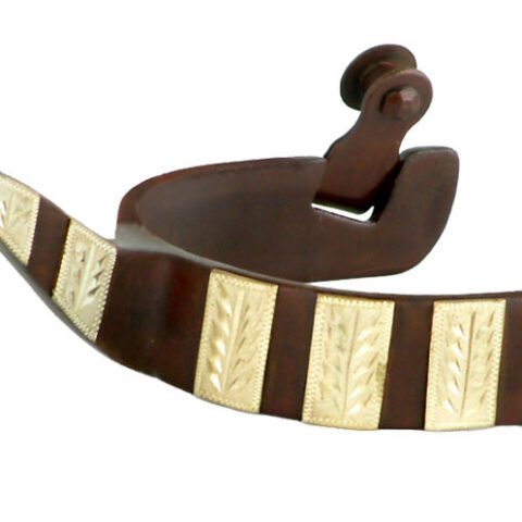 Ostrogi westernowe Gold Band & Leaf