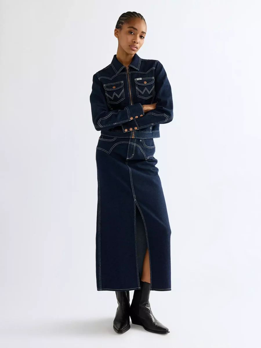 Spódnica Wrangler Slim Western Midi