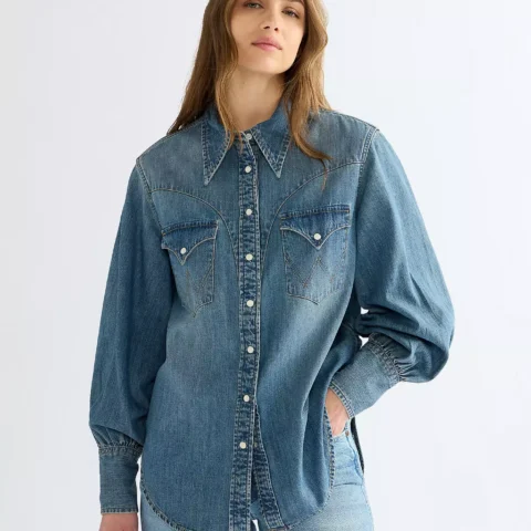 Koszula Damska Wrangler Relaxed Exaggerated Western