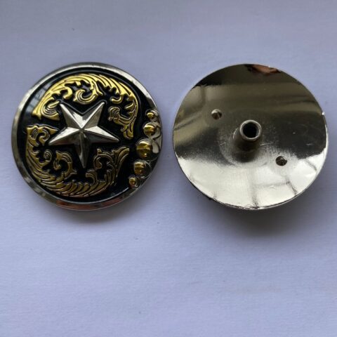 Concho- 3,8cm- gwiazdka
