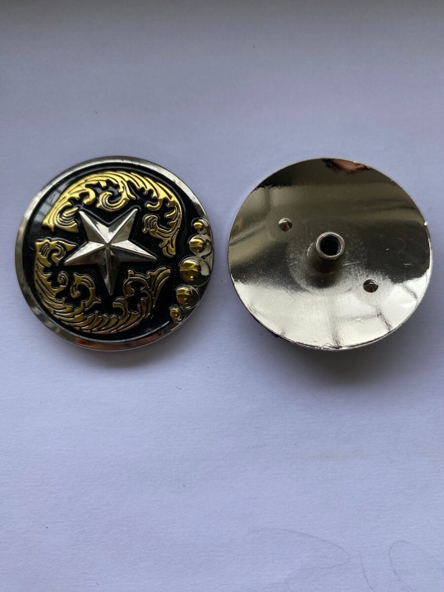 Concho- 3,8cm- gwiazdka