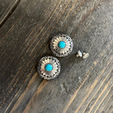 Concho Turquoise Rosette