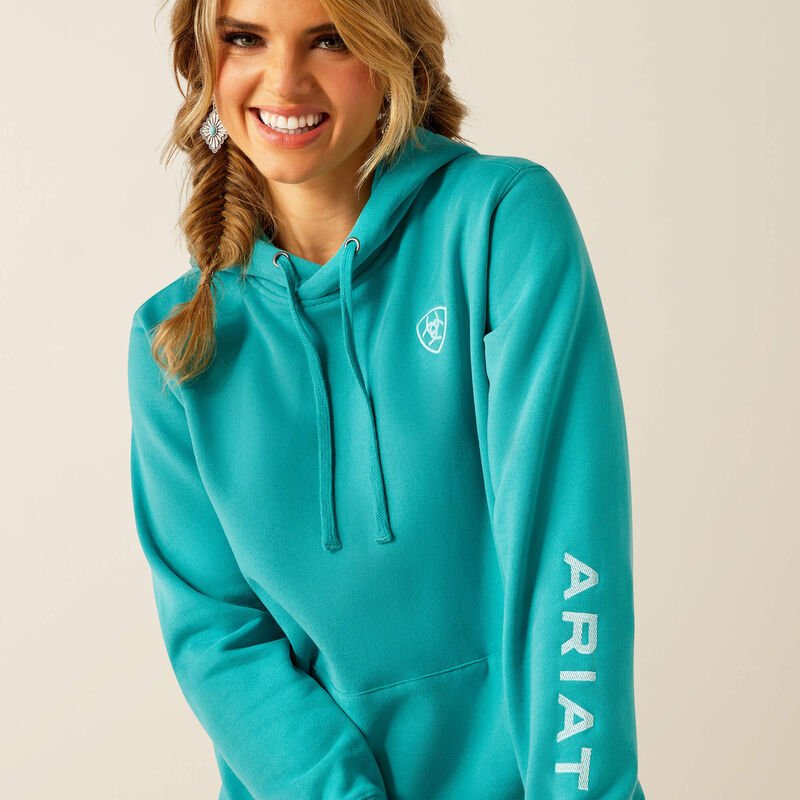 Bluza damska z kapturem Ariat  Logo 2.0 - Latigo  Bay