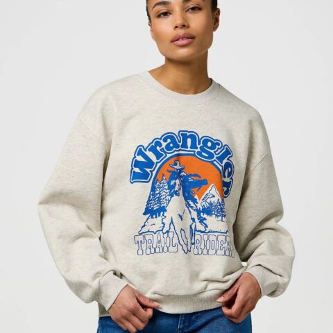 Bluza Wrangler Oversized Sweat - Oat Mele