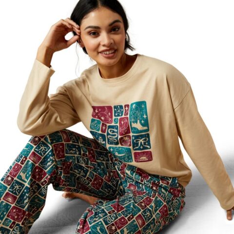 Piżama Ariat Women Dreams- Western Blocks