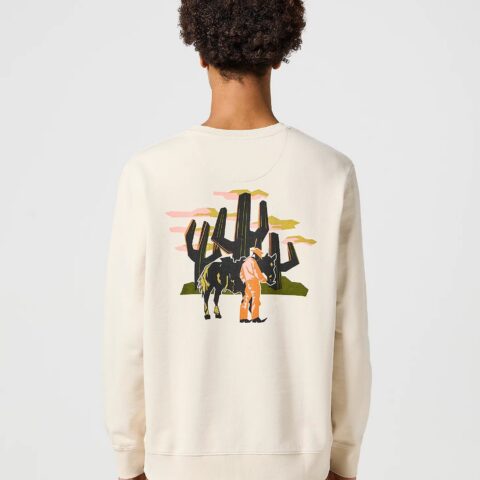 Męska bluza Wrangler Relaxed Crew Neck Sweatshirt in Vintage