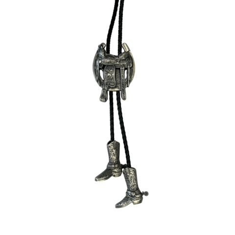 Bolo Tie Western - Saddle & Cowboy Boots