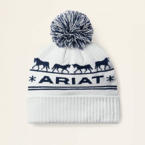 Czapka Ariat Apres Ski Beanie Off White