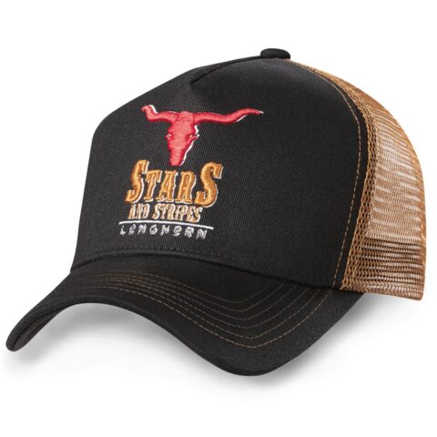 Czapka z daszkiem Stars & Stripes TC LONGHORN BLACK