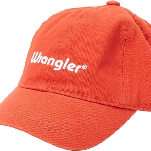 Czapka z daszkiem Wrangler WASHED LOGO CAP BURNT SIENA