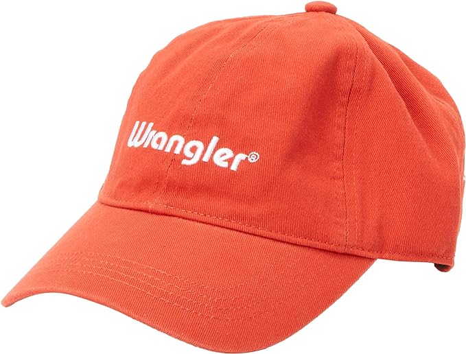 Czapka z daszkiem Wrangler WASHED LOGO CAP BURNT SIENA