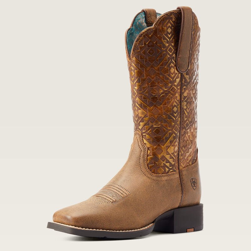 Kowbojki Damskie Ariat Round Up Wide Square Toe