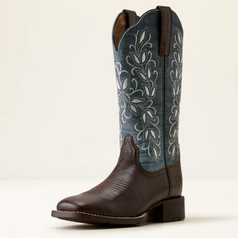 Kowbojki damskie Ariat Round Up Holly CHOCOLATE CROC