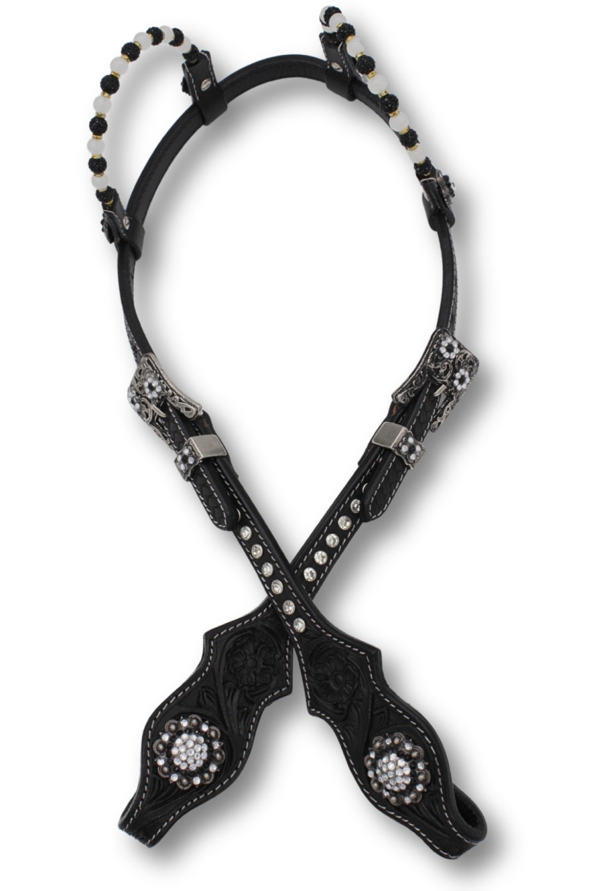 Ogłowie Westernowe Black & Silver Elegance