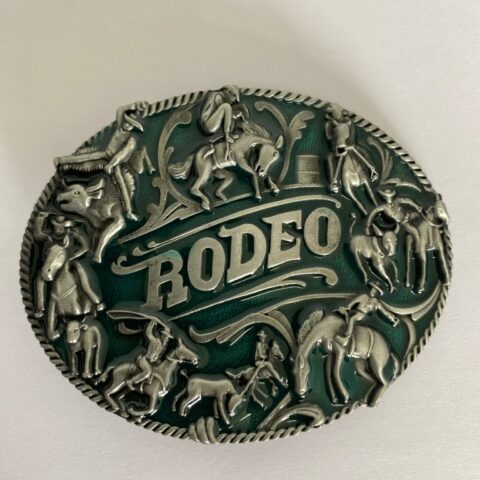 Ciemno zielona klamra Rodeo
