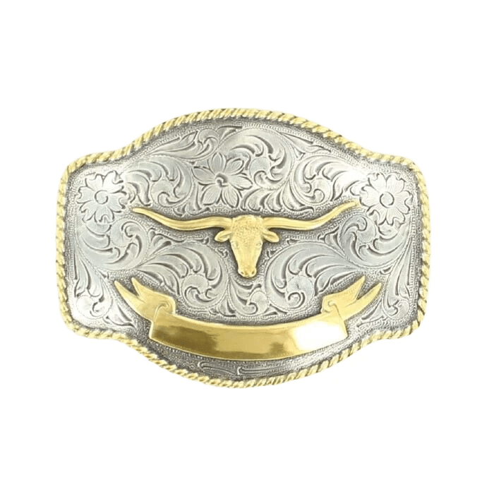 Klamra Nocona  Steer Head Rectangular Buckle