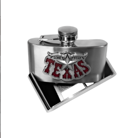 Klamra Texas z piersiówką Stars and Stripes gs-510