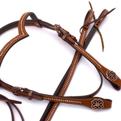 Komplet ogłowie + wodze Antique Celtic