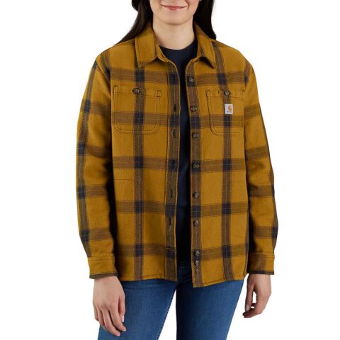 Koszula Damska Carhartt Heavyweight Twill Loose Fit Plaid Shirt