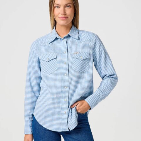 Koszula Damska Wrangler Western Blue