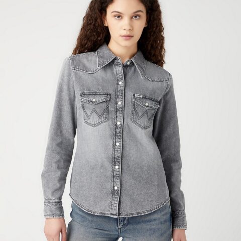 Wrangler Y2K SLIM SHIRT IN PEARL RIVER