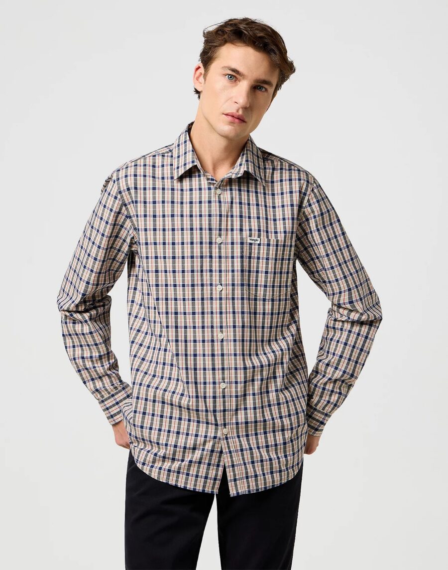 Koszula Wrangler Regular Pocket Beige