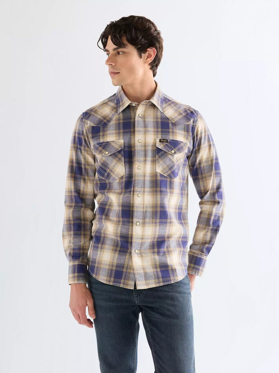 Koszula Wrangler Regular Western Indigo