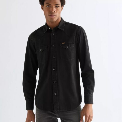 Koszula Wrangler Rinse Black