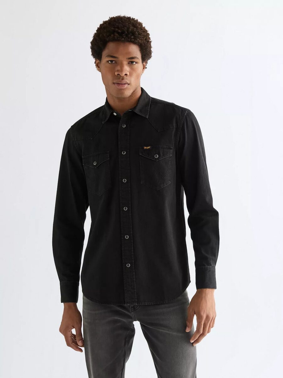 Koszula Wrangler Rinse Black