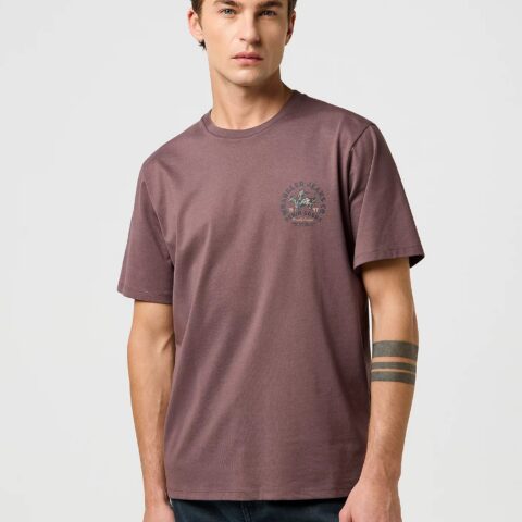 Koszulka męska Wrangler  Small Graphic Tee Peppercorn