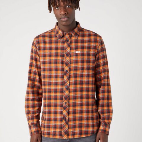 Wrangler One Pocket Shirt in Dark Navy