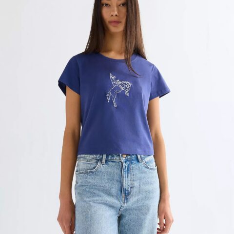 Koszulka Wrangler Slim Baby Tea Deep Cobalt