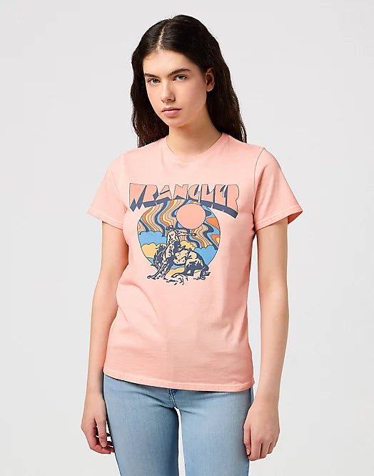 Wrangler ROUND TEE IN BLUSH