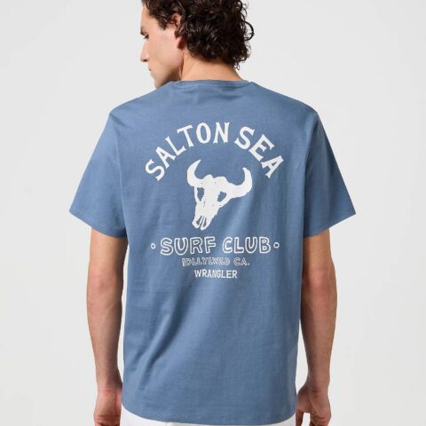 Koszulka męska Wrangler Graphic Tee - Dusty Blue