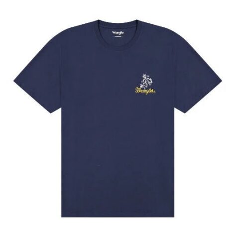 Koszulka Wrangler Regular Embroidery Tee -Navy