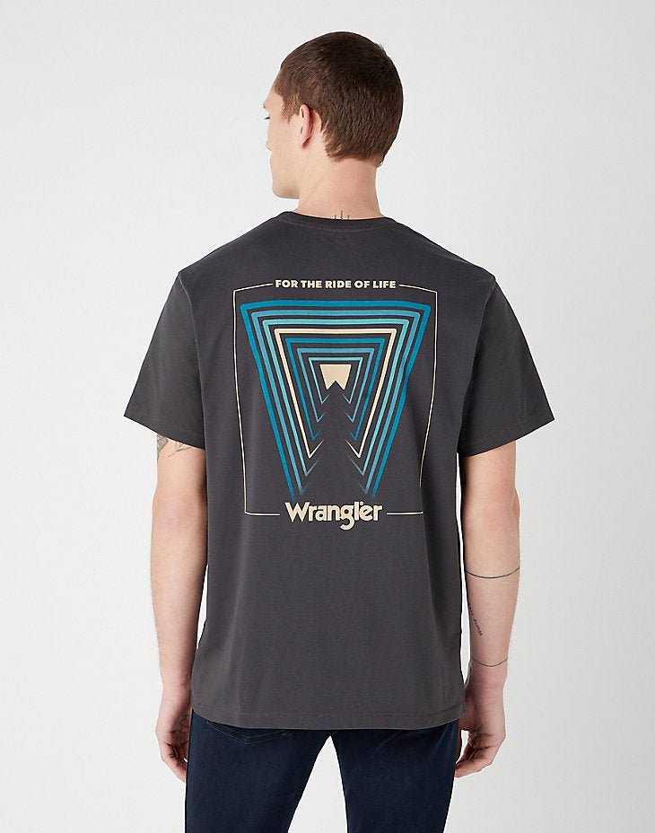 Wrangler GRAPHIC TEE FADED BLACK
