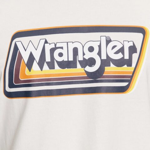 Wrangler GRAPHIC TEE WORN IN WHITE - Różne kolory