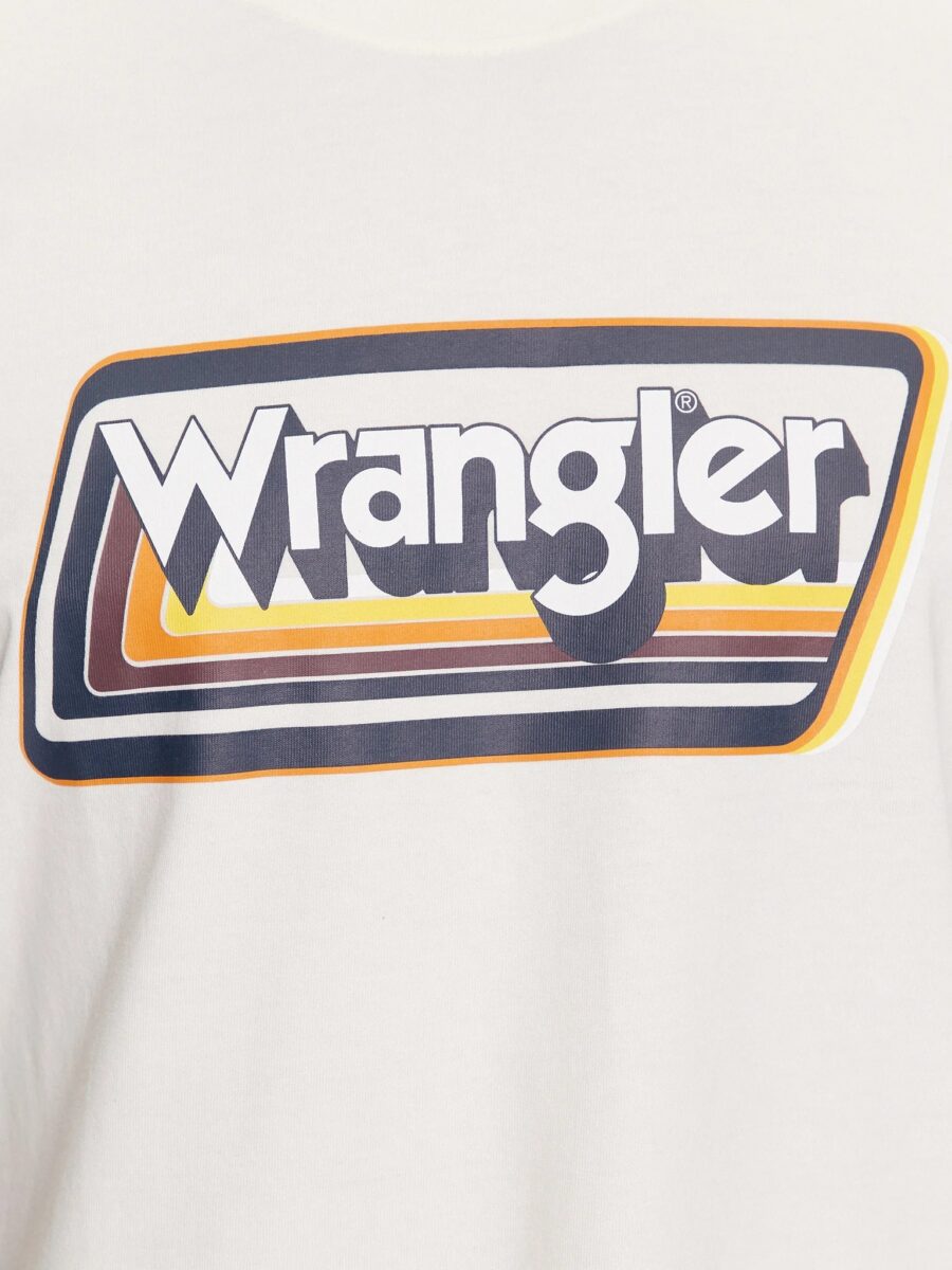 Wrangler GRAPHIC TEE WORN IN WHITE - Różne kolory