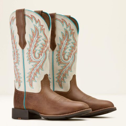 Kowbojki damskie Ariat Round Up W Toe StretchFit - Sandstorm