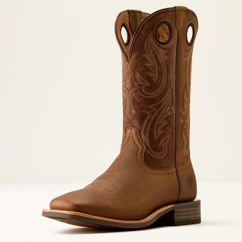 Kowbojki męskie Ariat Highland Toughstock Wide Square Toe-Tack Room Brown