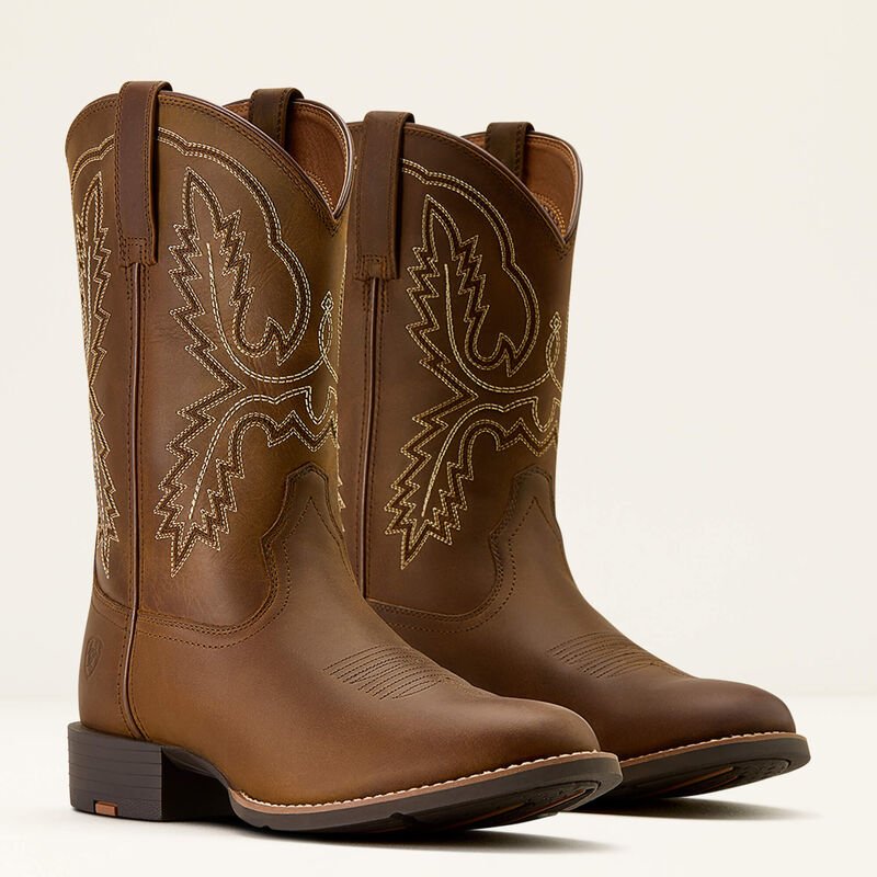 Kowbojki męskie Ariat Sport Stratten W Toe - DISTRESSED BROWN
