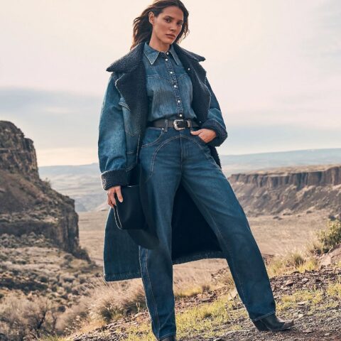Wrangler Loose  Coat- Sparkle Blue