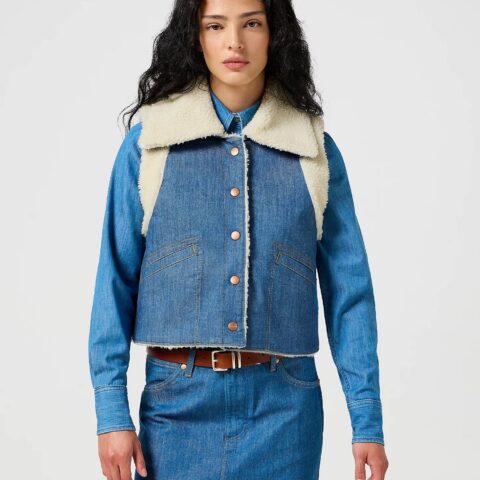 Kamizelka  Wrangler Sherpa Denim Vest