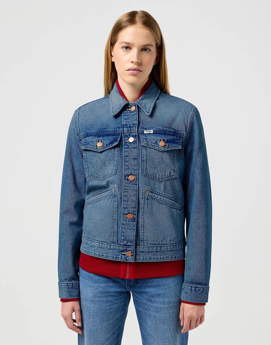 Wrangler REGULAR HERITAGE JACKET IN MID STONE