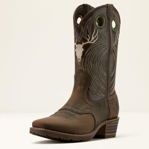 Kowbojki męskie Hybrid Roughstock Antler Square Toe