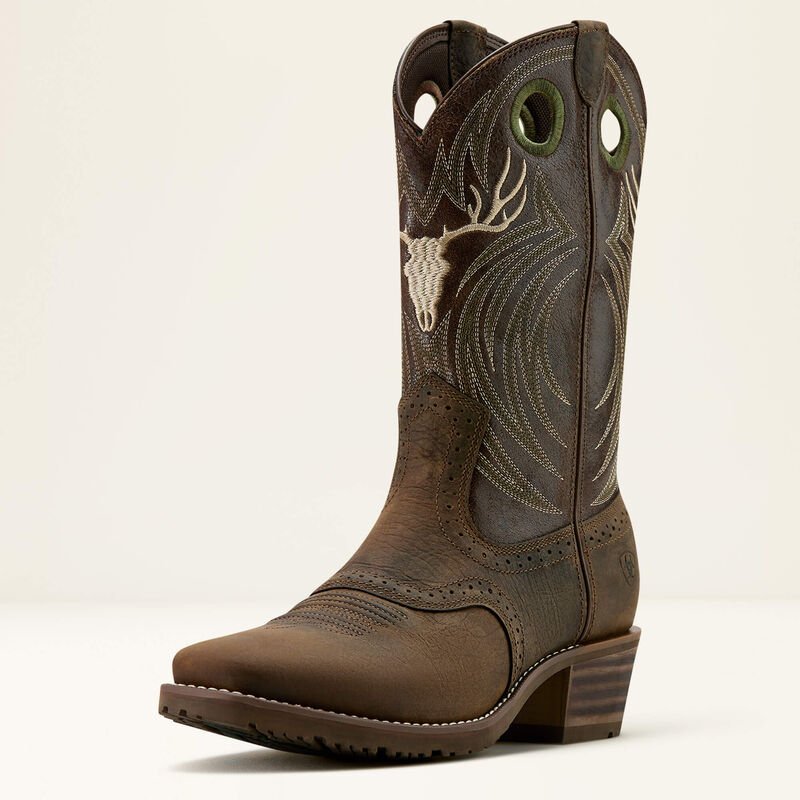 Kowbojki męskie Hybrid Roughstock Antler Square Toe