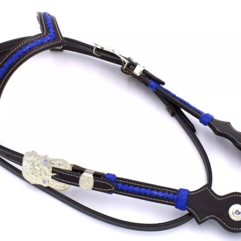 Ciemno brązowe ogłowie Royal Blue