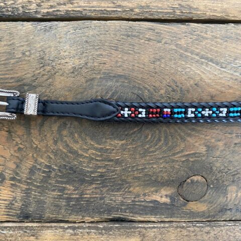 Otok na kapelusz Beads with leather