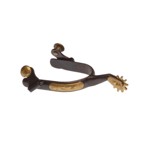 Brazowe ostrogi westernowe Brass Deco