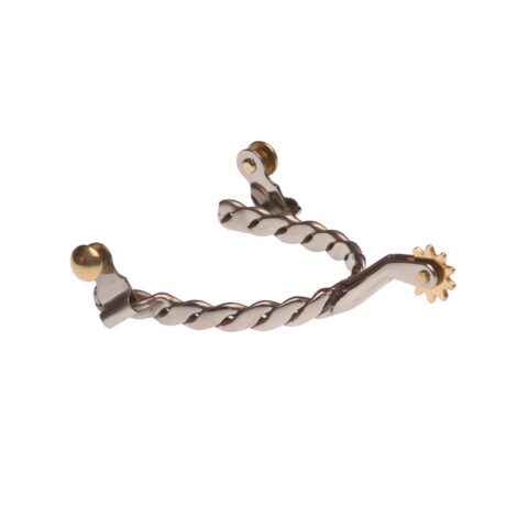 Brazowe ostrogi westernowe SS BRAIDED
